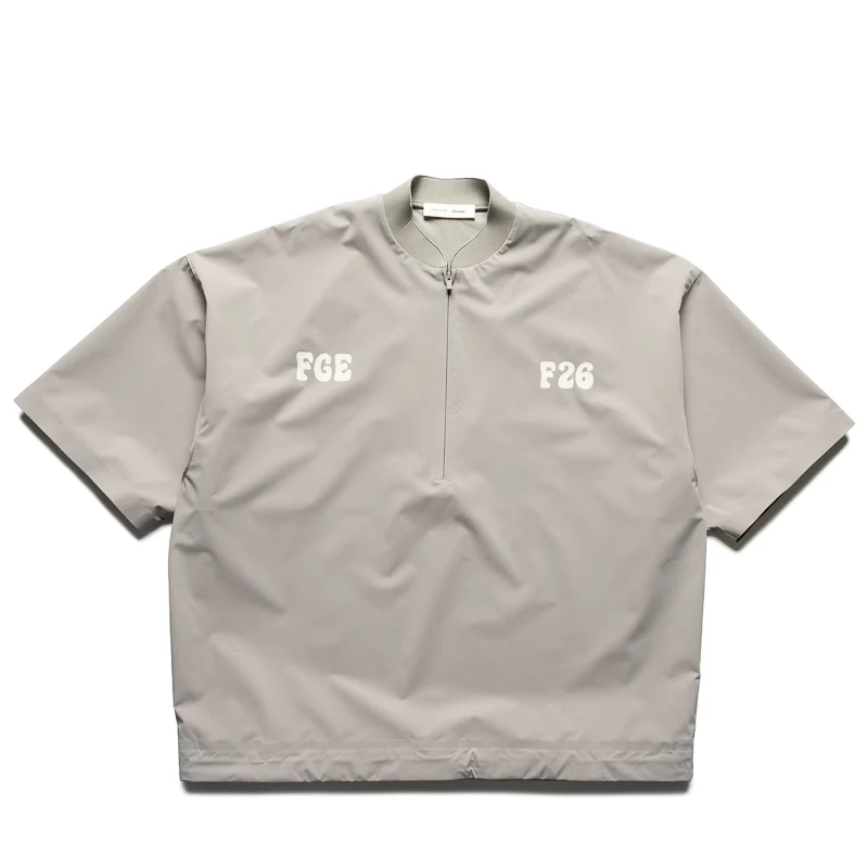Fear Of God Essentials Half Zip Baseball Shirt - Seal