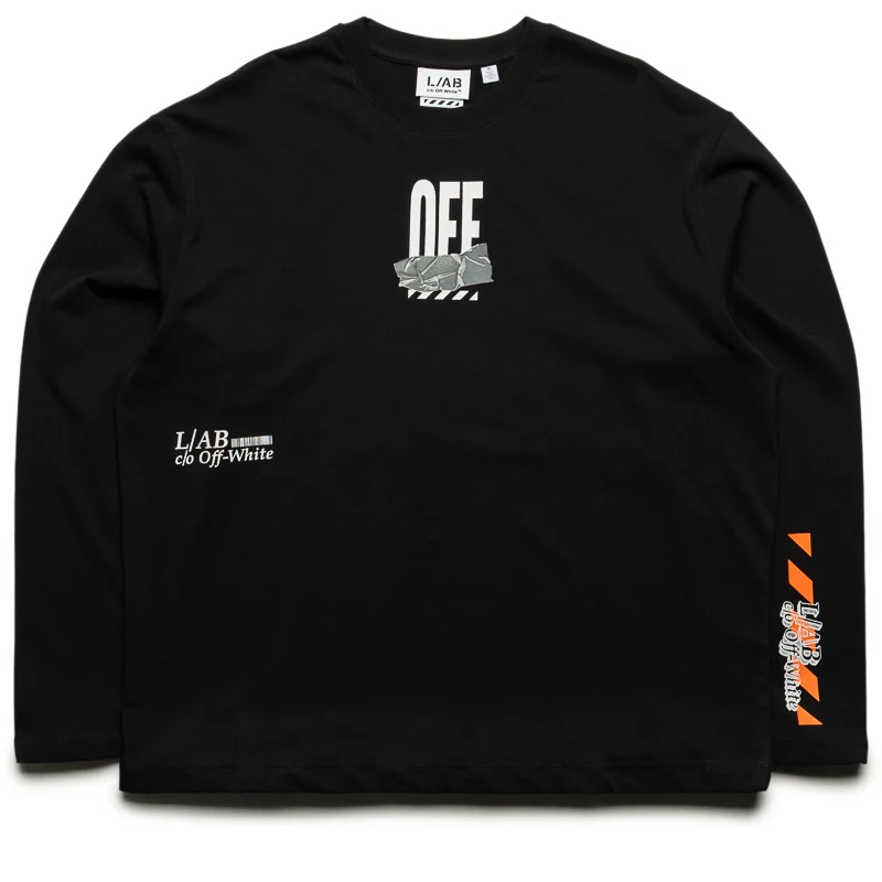 L/AB c/o Off-White Off Active Duct Tape L/S Tee - Black