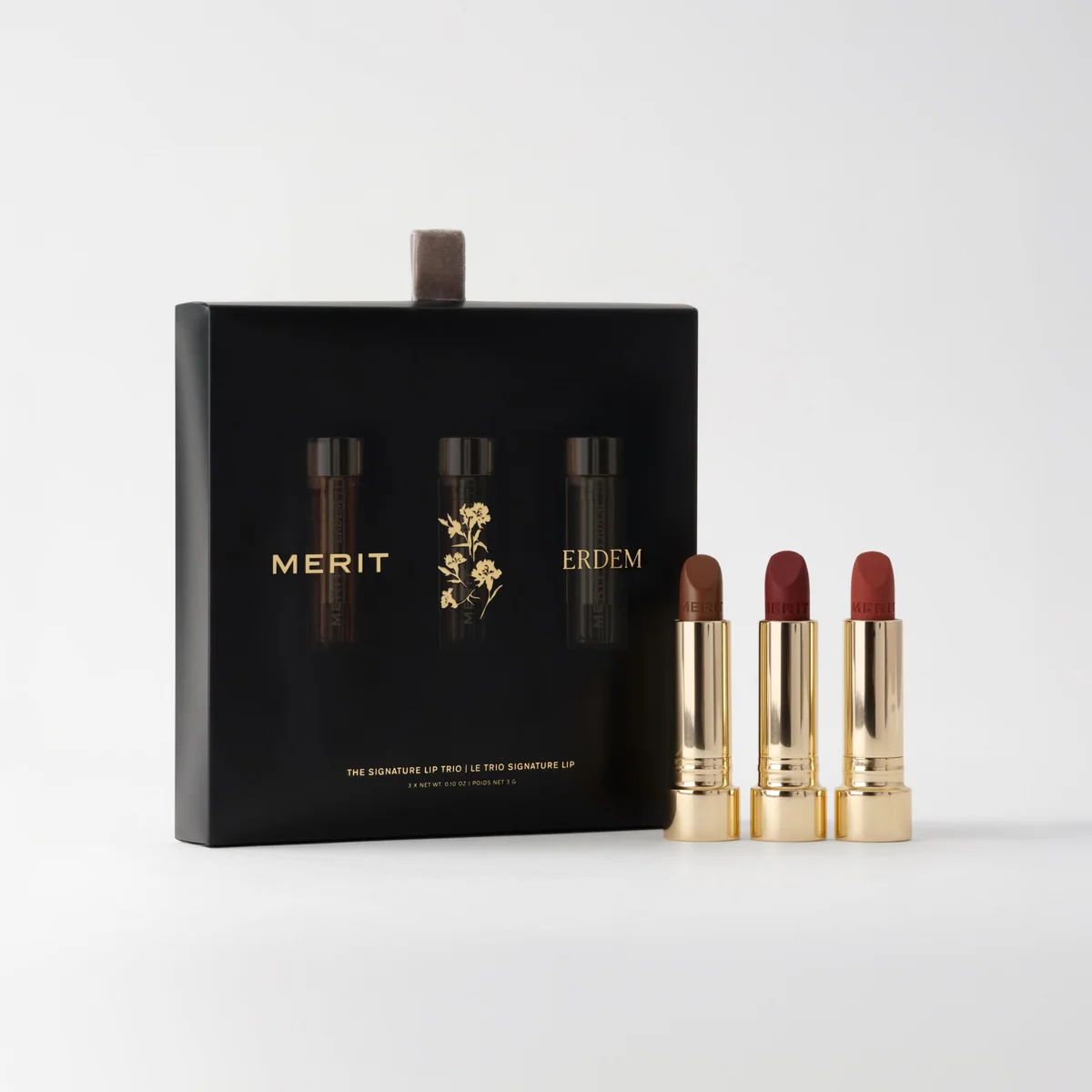 MERIT Beauty MERIT x ERDEM | The Signature Lip Trio
