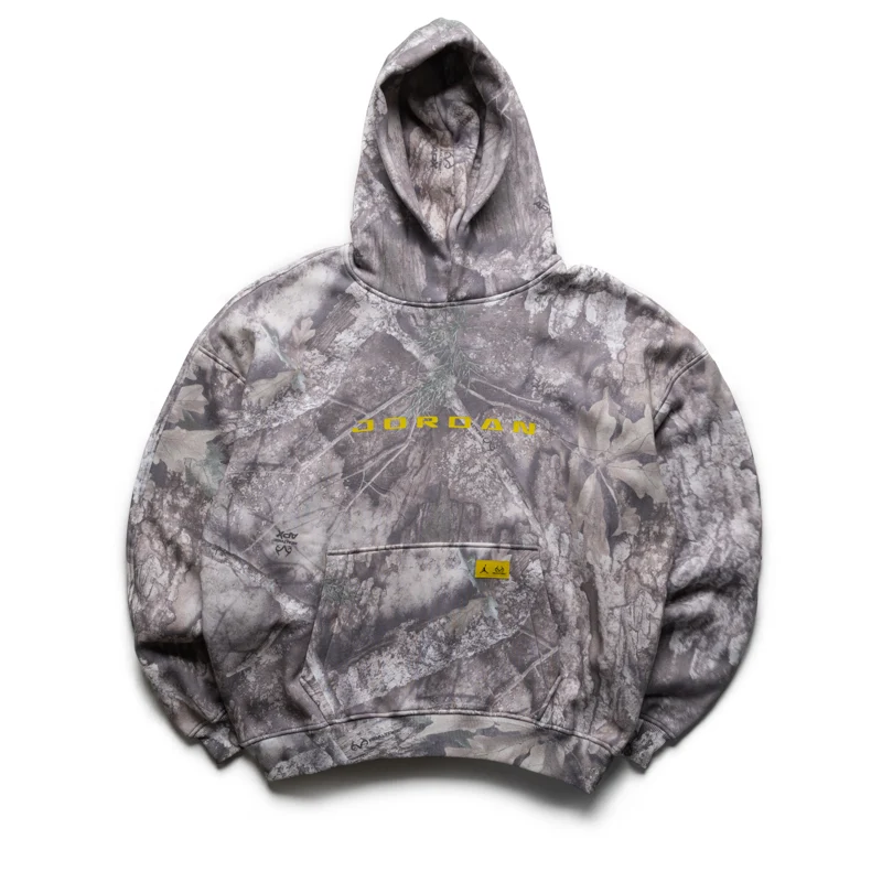 Jordan Brand Jordan Brooklyn Realtree Fleece Hoodie - White/Bright Citron