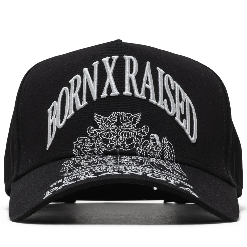 Born x Raised Paranoia Crest Snapback - Black