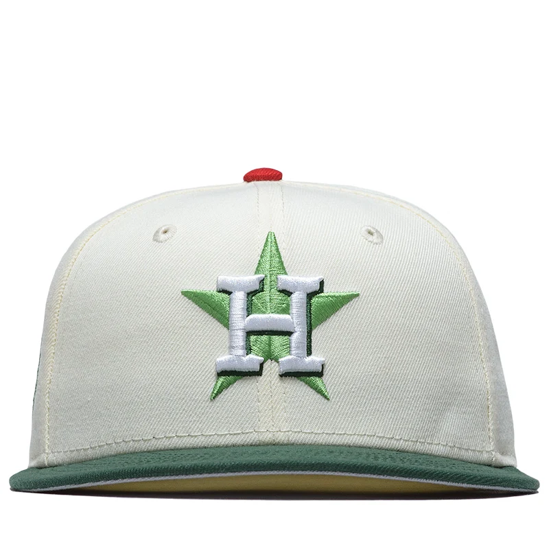 New Era x Politics Houston Astros 59FIFTY Fitted - Chrome/Mountain Pine