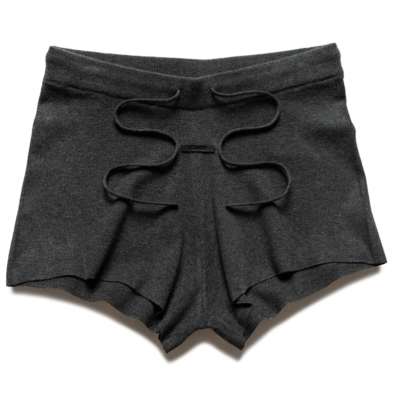Women's Fear Of God Essentials Rib Knit Running Shorts - Iron Grey