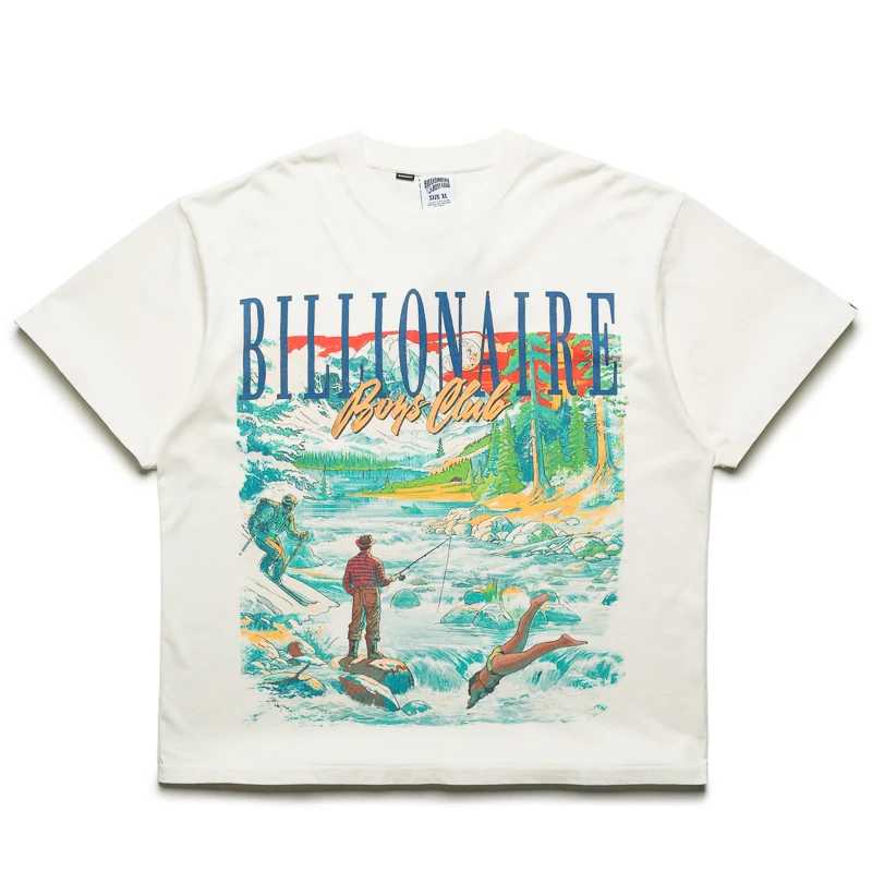 Billionaire Boys Club Great Outdoors Knit Tee - Gardenia