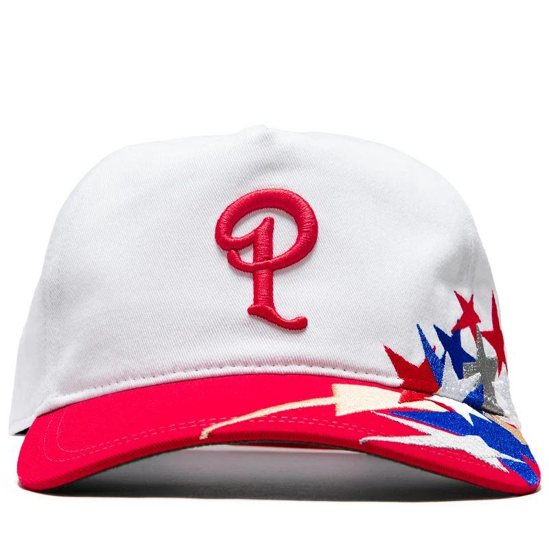 Politics x Mitchell & Ness Pro Pinch Stars Snapback - White/Red