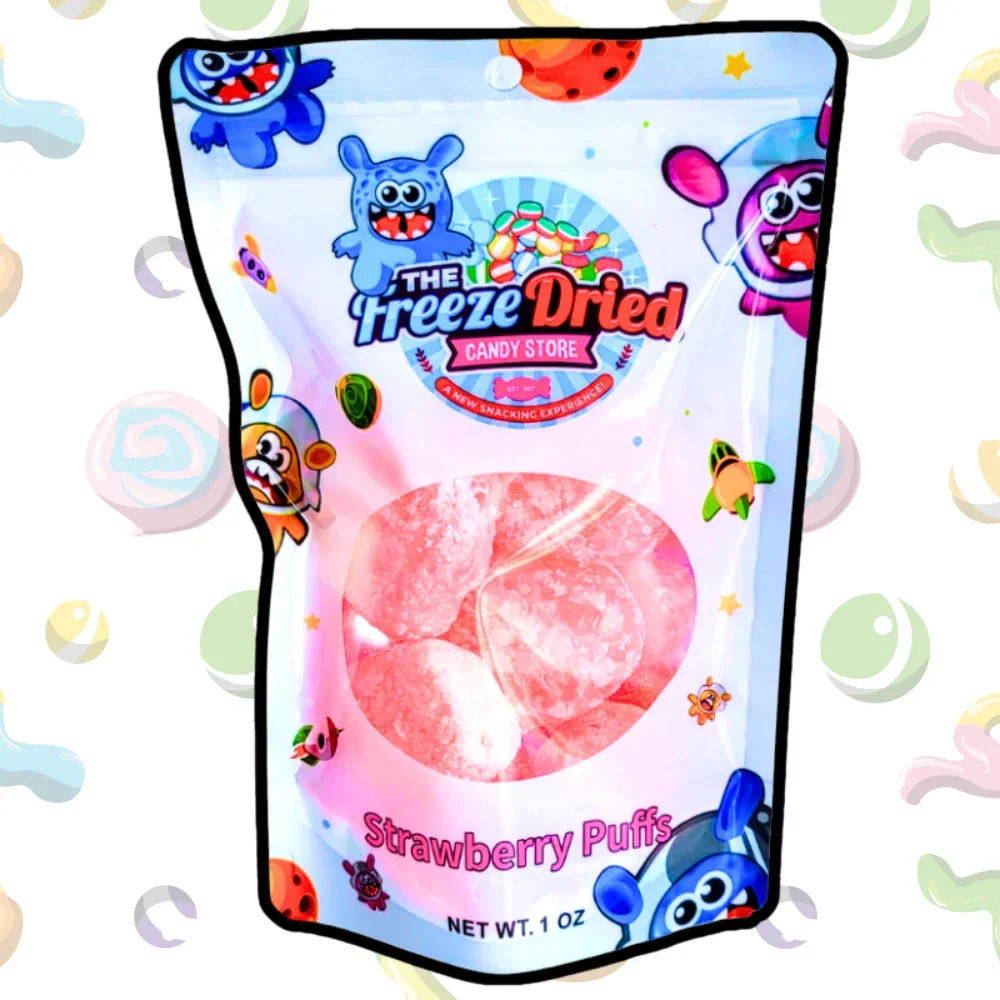 The Freeze Dried Candy Store Freeze Dried Strawberry Puffs Candy