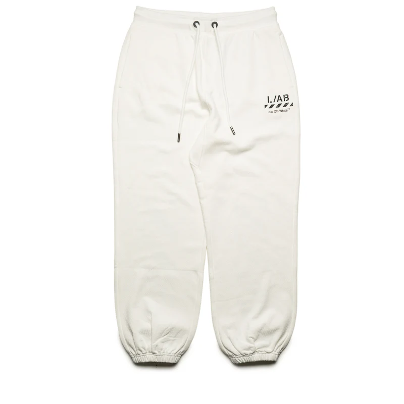 L/AB c/o Off-White Core Diagonal Joggers - White