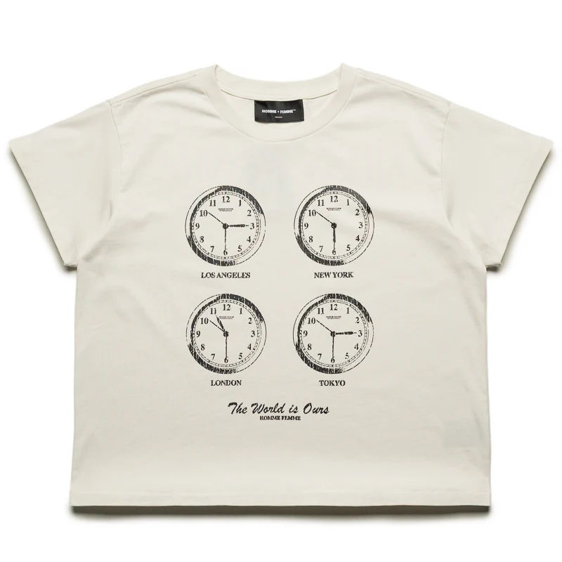 Homme Femme Jet Lag Tee - White