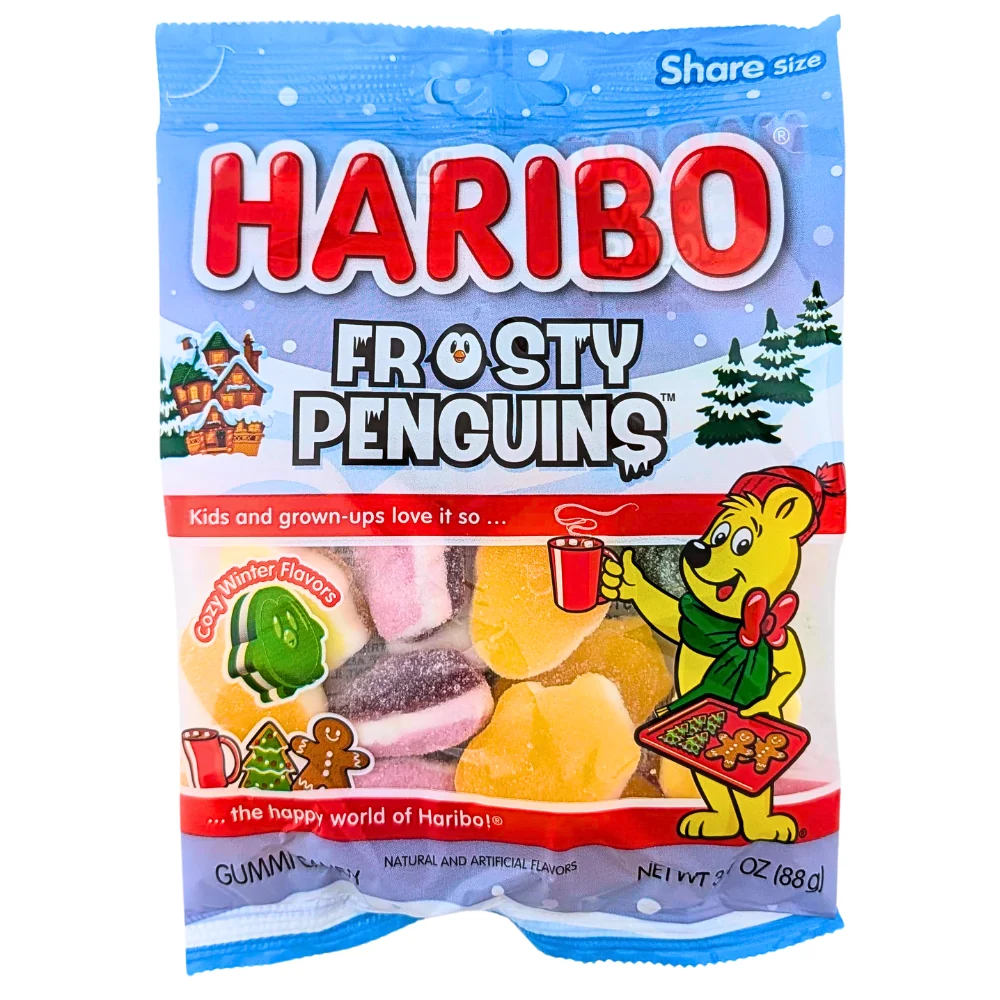 Haribo Christmas Frosty Penguins - 3.1oz
