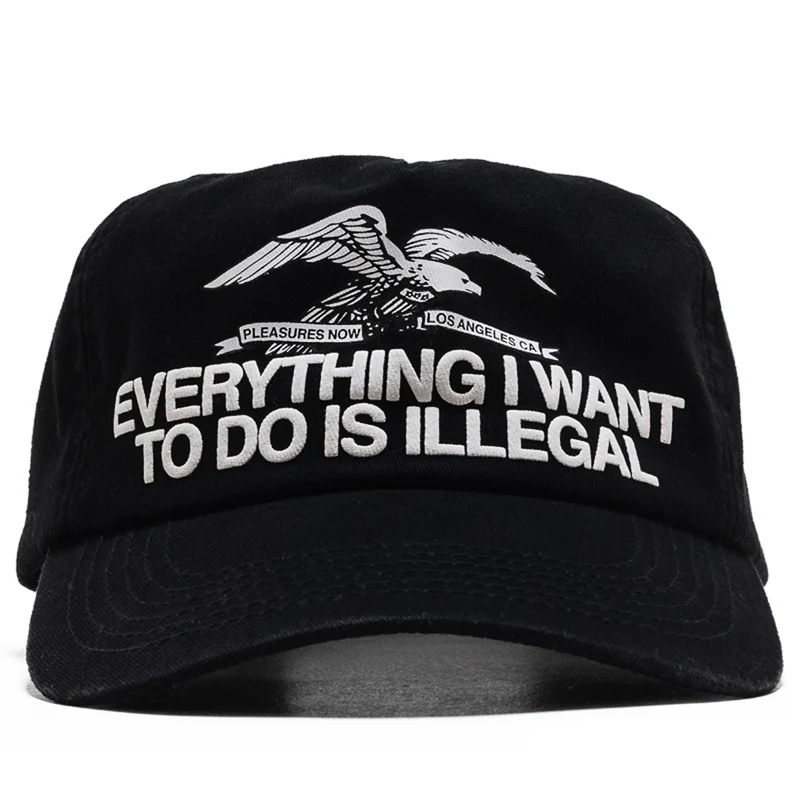 Pleasures Illegal Snapback - Black