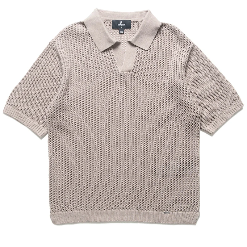 Represent Beverly Knit Polo - Vintage Khaki