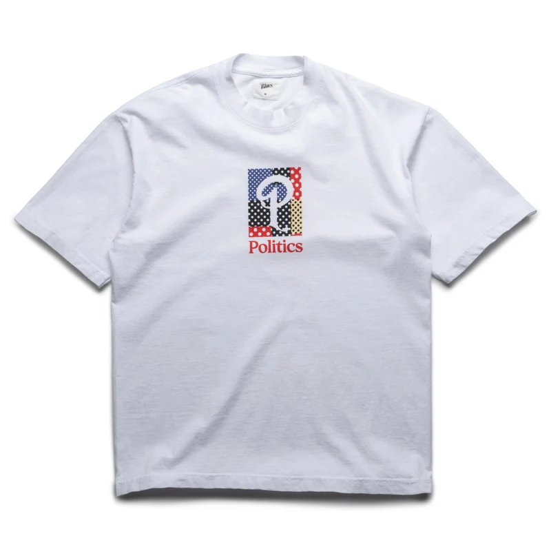 Politics Polka Dot Tee - White