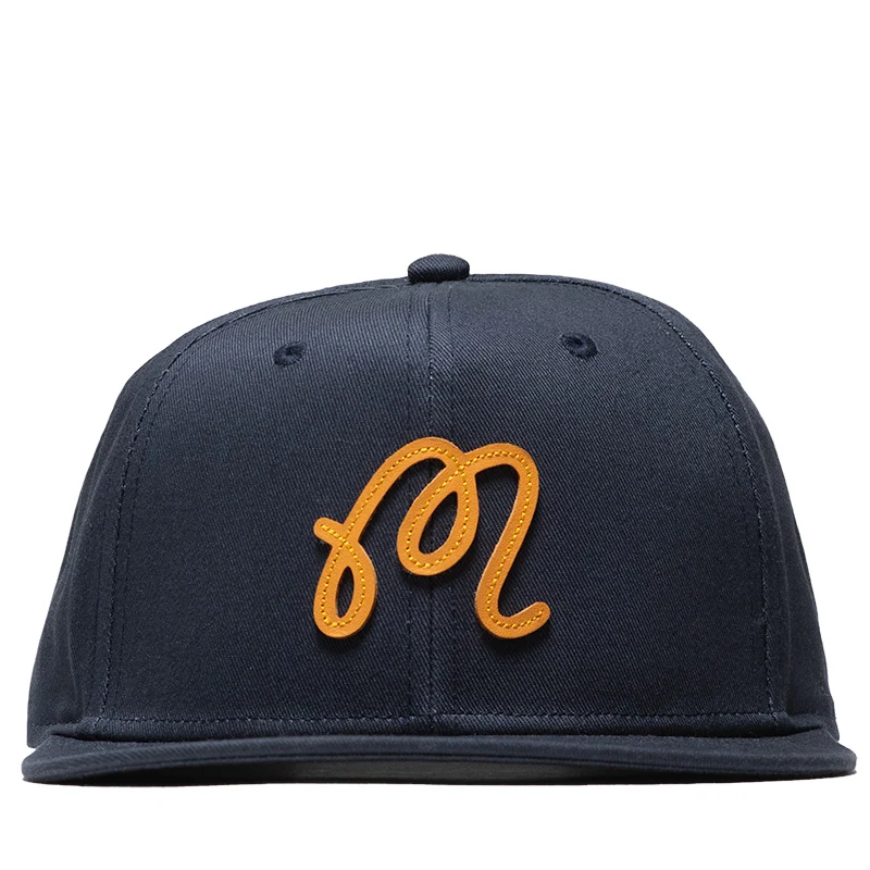 Malbon Golf M Script Snapback - Blueberry