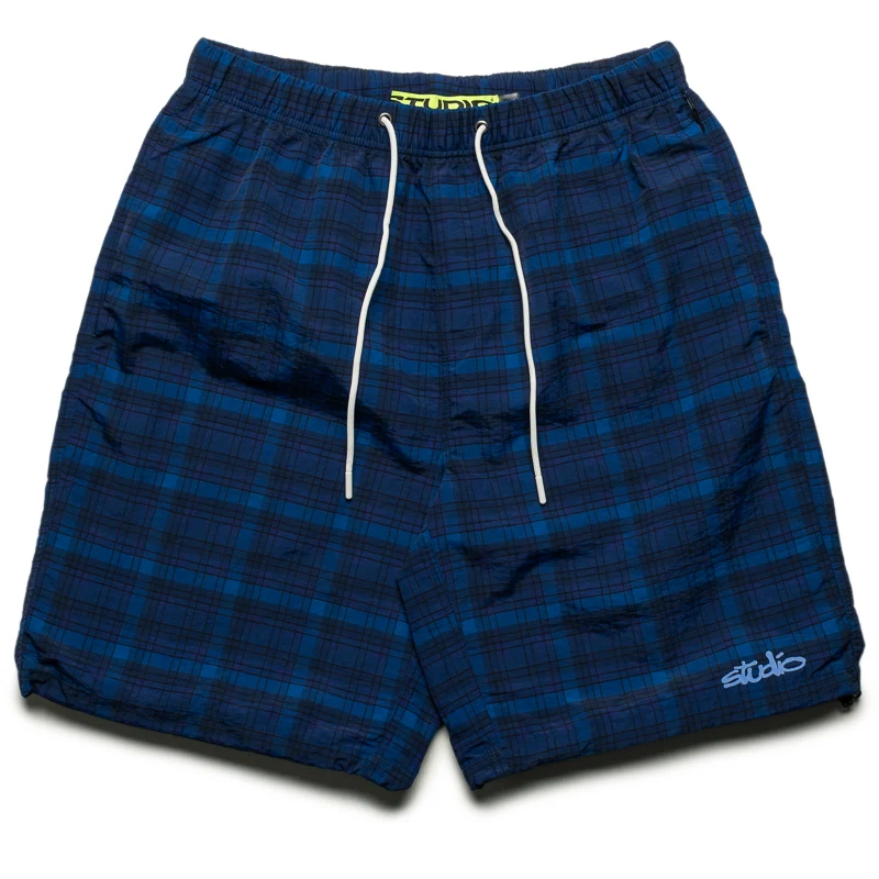 Supervsn Studio Plaid Shorts - Blue Plaid