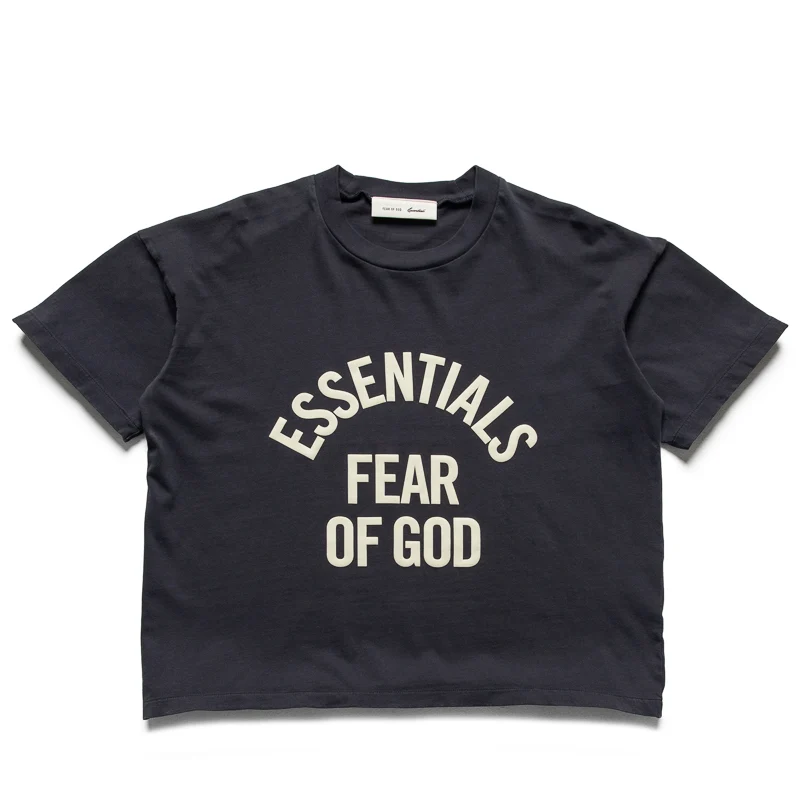 Women's Fear Of God Essentials Campus Classic Tee - Faded Black