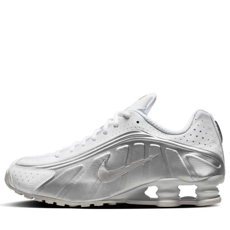 Nike Shox R4 - White/Metallic Silver