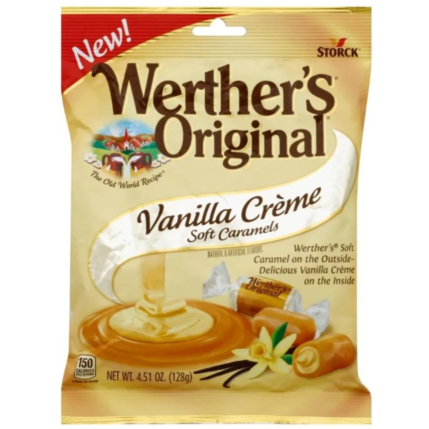 Storck Werther's Original Vanilla Creme Soft Caramels - 4.51-oz. Bag