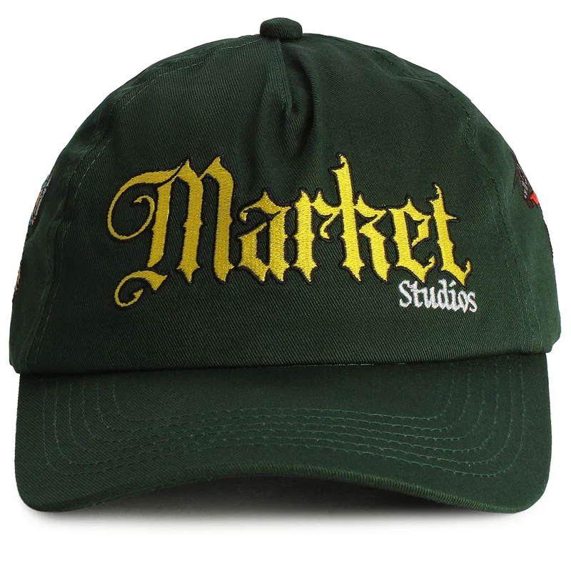 Market Jousting Duel 5 Panel Hat - Dark Green